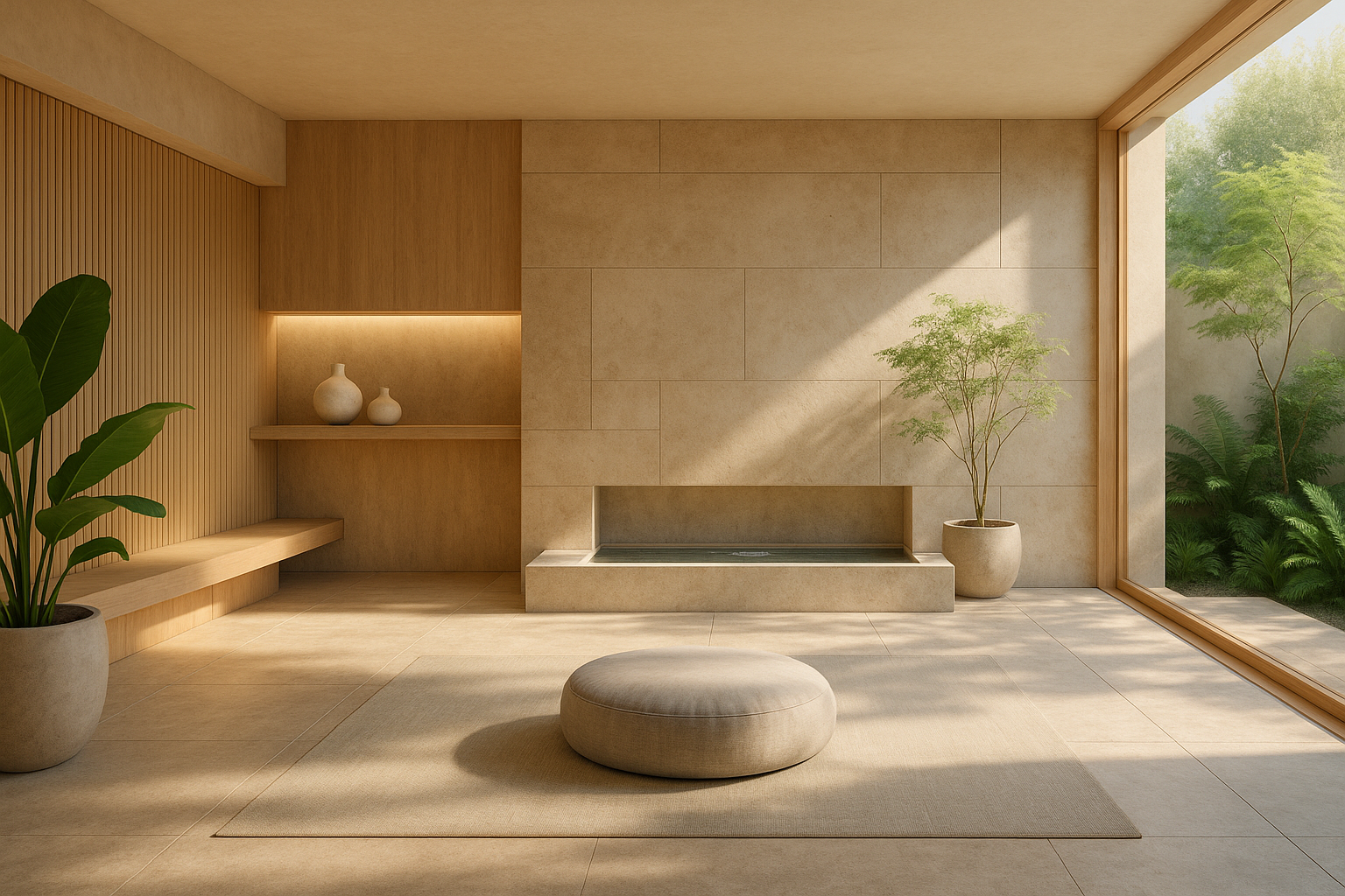 Elysium wellness sanctuary showcasing modern design and natural elements