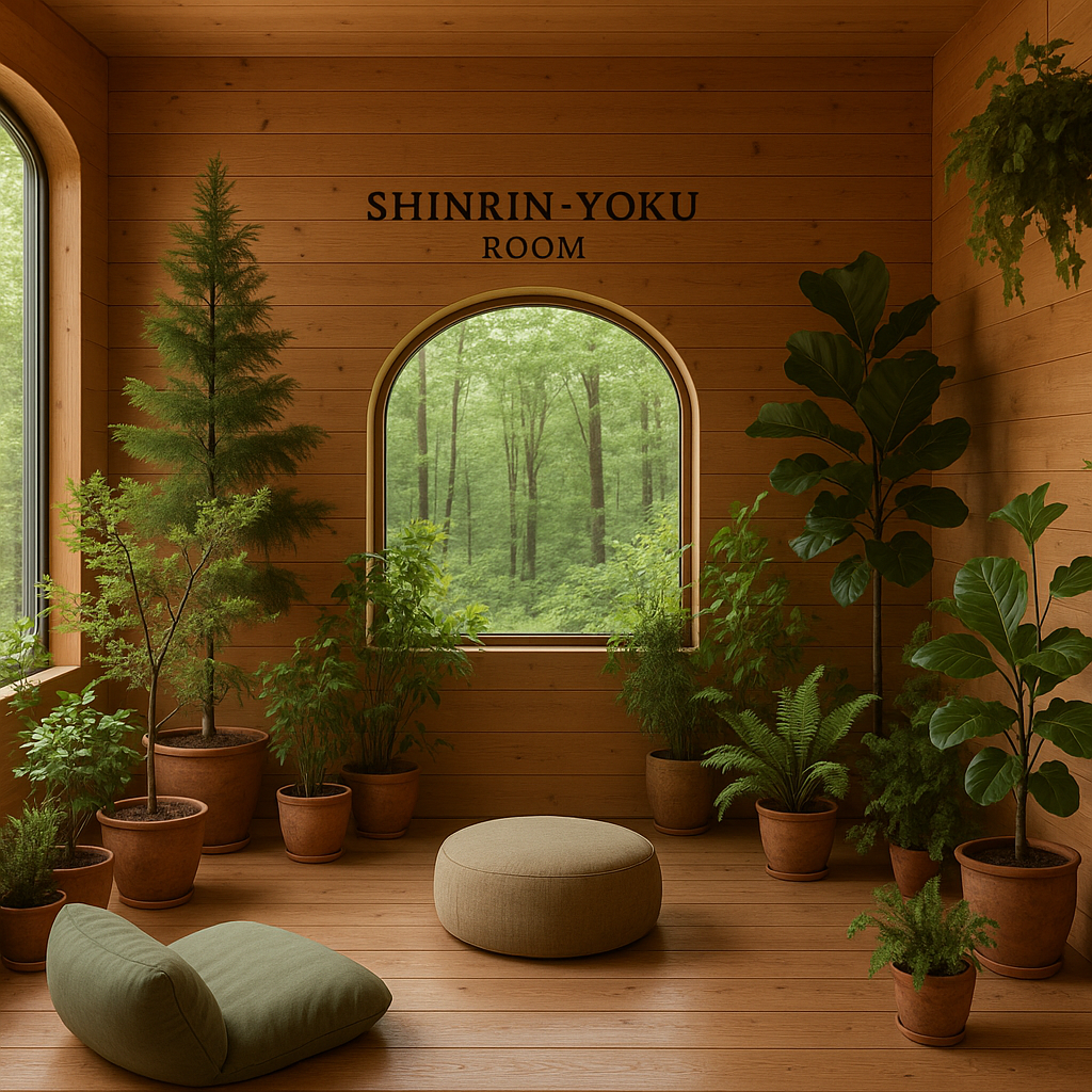 Shinrin Yoku forest-bathing lounge