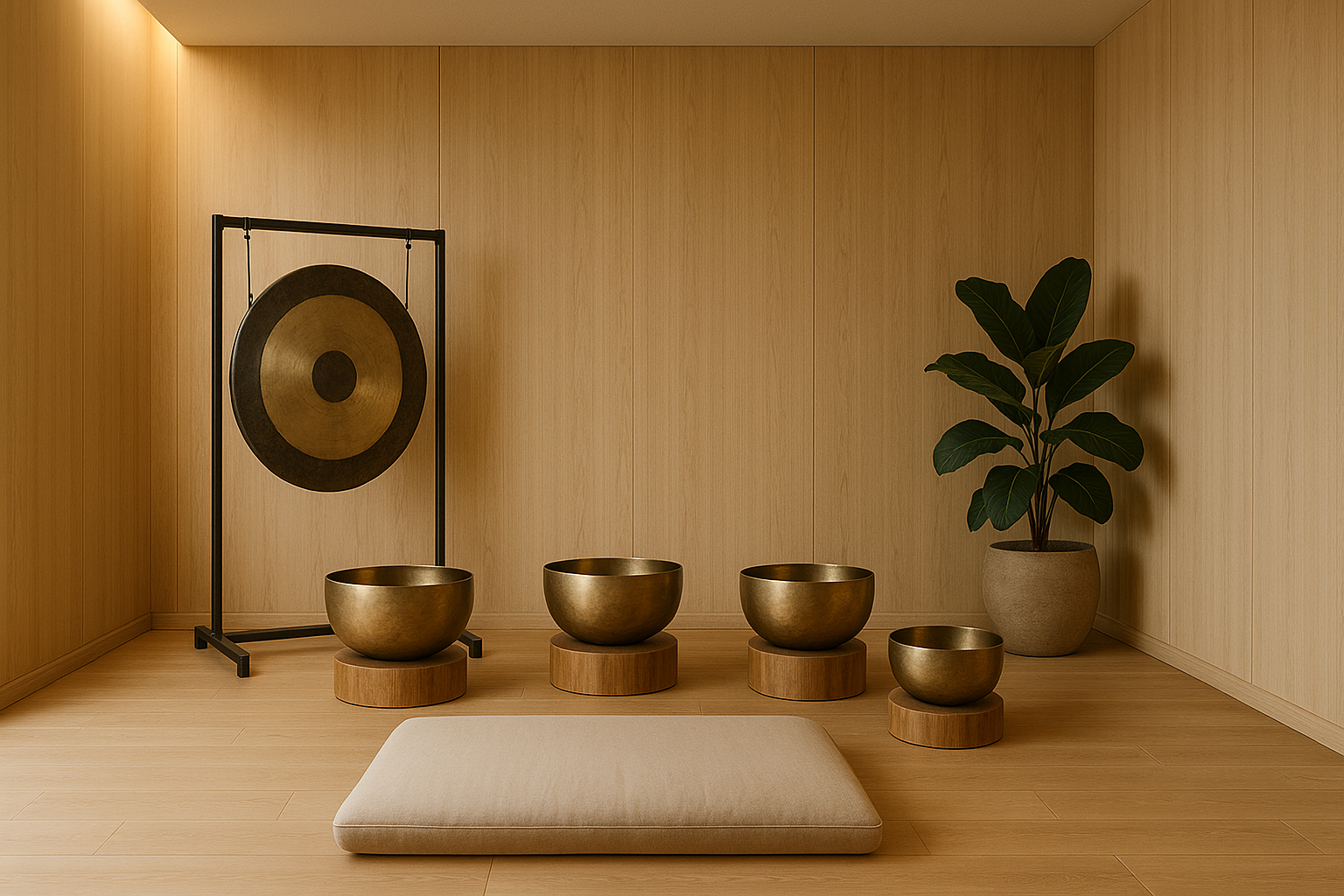 Sound healing room with immersive acoustics