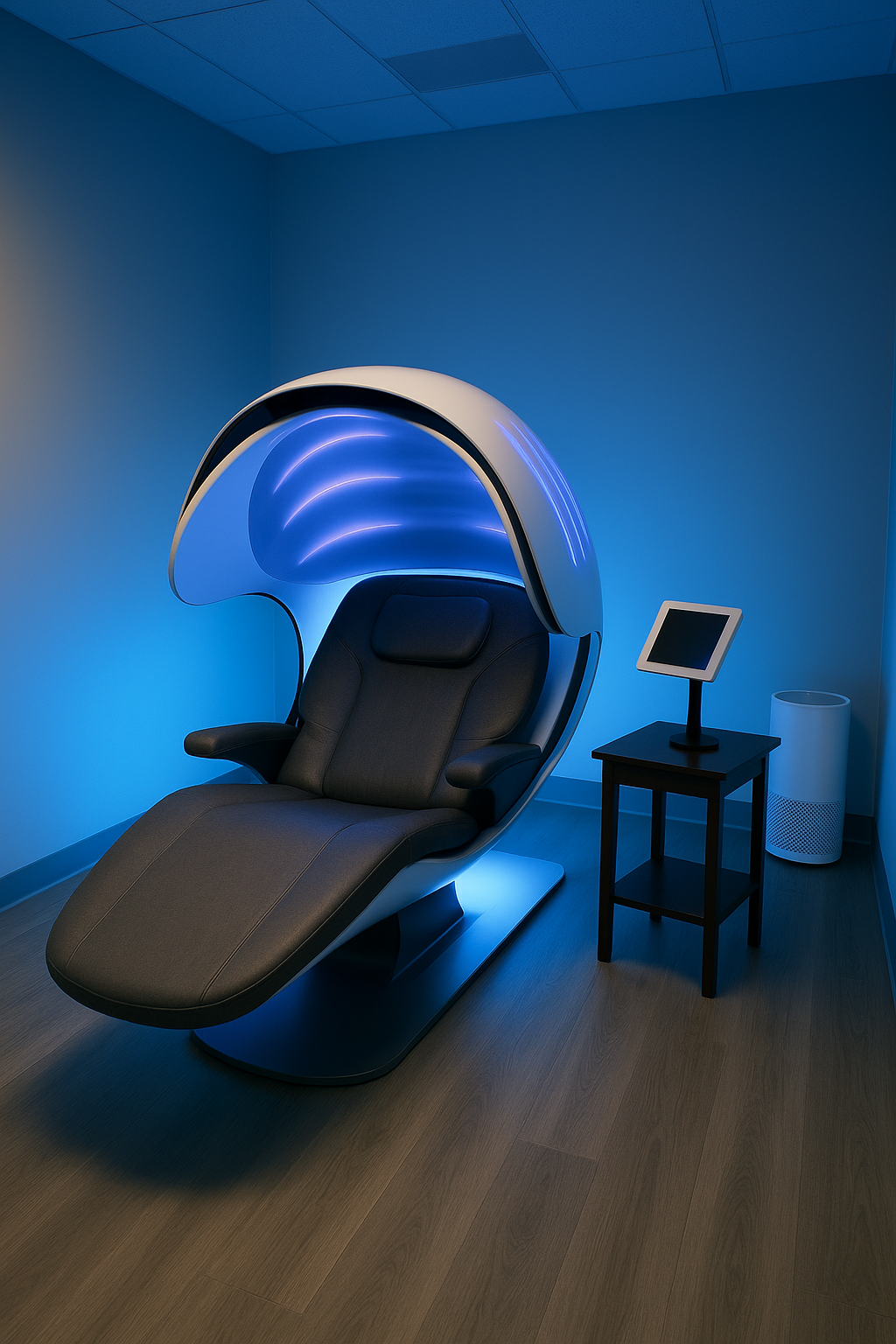 Frequency pod with vibroacoustic bed